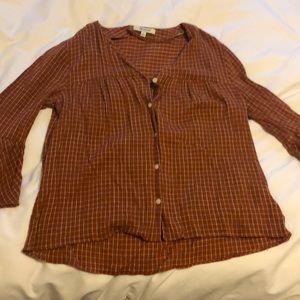 Madewell plaid top